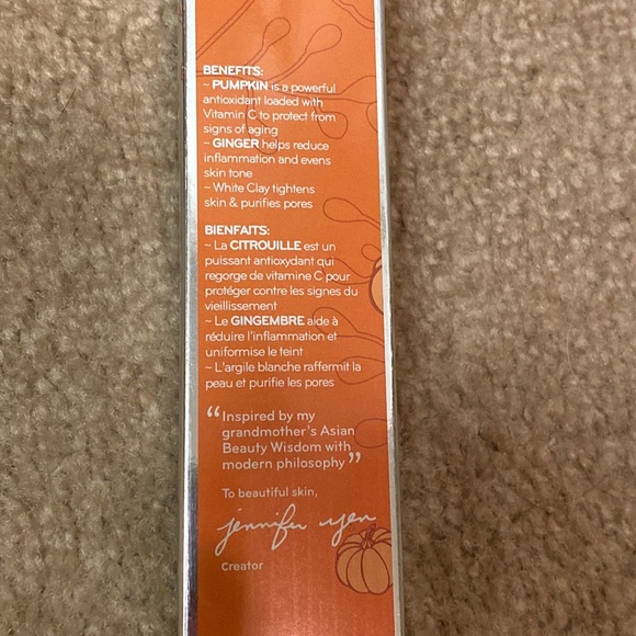 Purlisse Pumpkin + Ginger Detoxifying Charcoal Mask NIB - Picture 3 of 6